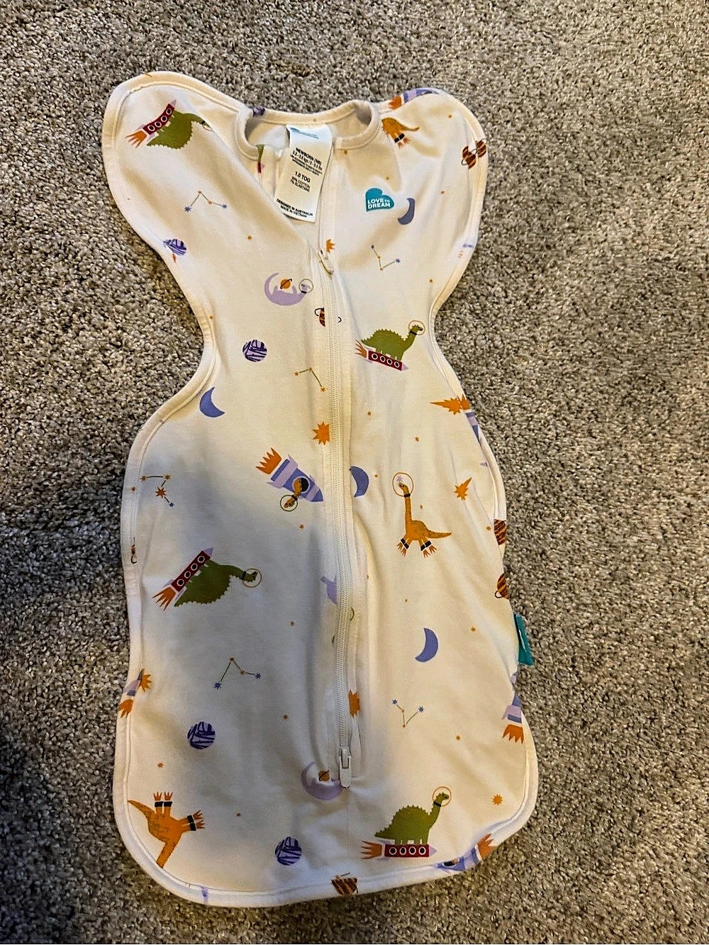 Love to Dream Swaddle Up Original 1.0 TOG - Dino Snore Newborn